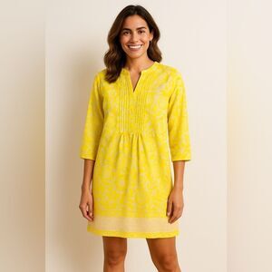 La Plage Elegant Floral Long Sleeve Dress NWOT